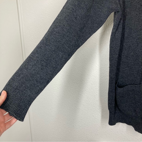 Vintage LL Bean Cardigan Sweater Men’s XL Tall 100% Lambs Wool Pockets Dark Gray - Picture 11 of 14